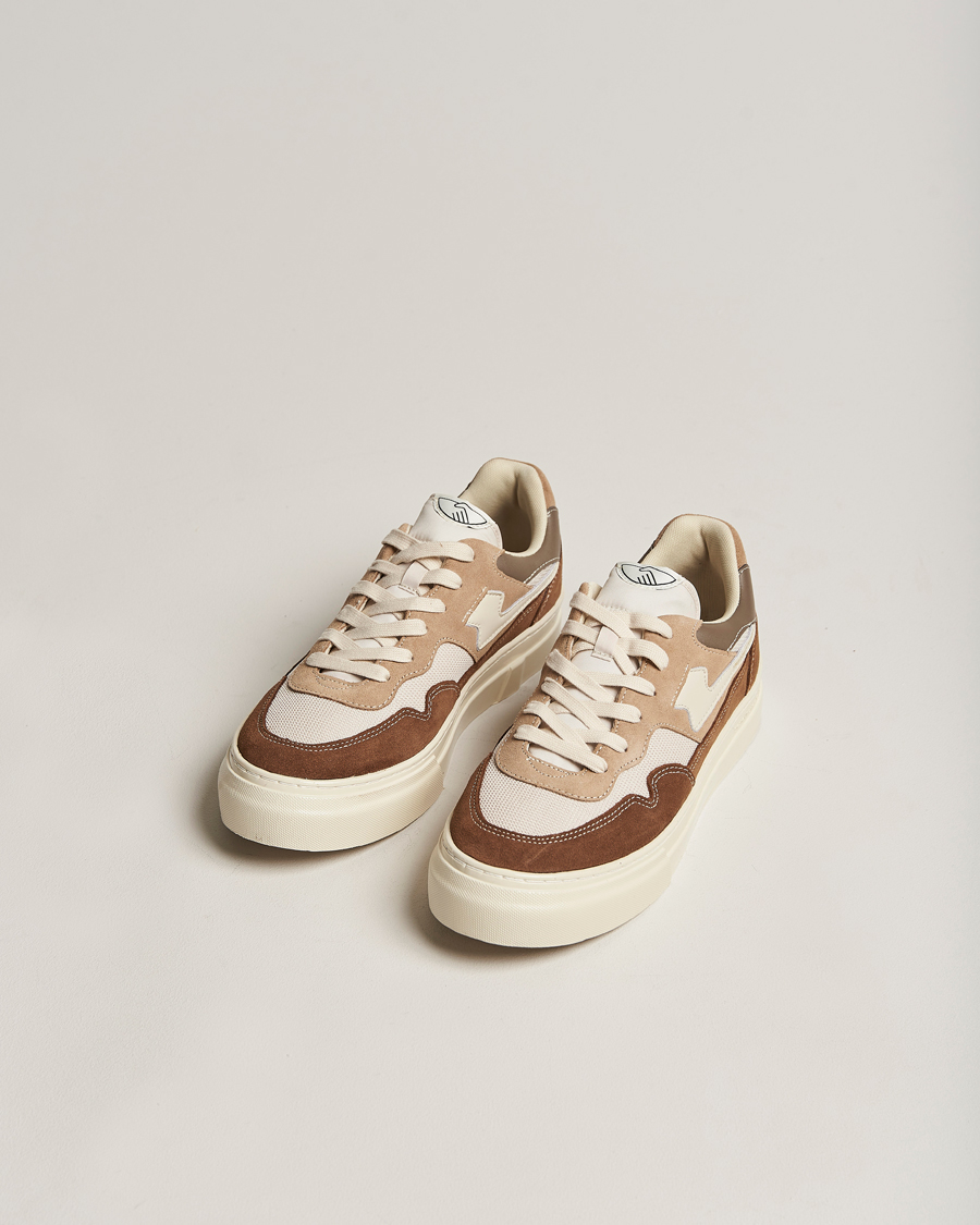 Herren | Stepney Workers Club Pearl S-Strike Suede Mixed Sneaker Bark | Stepney Workers Club | Pearl S-Strike Suede Mixed Sneaker Bark