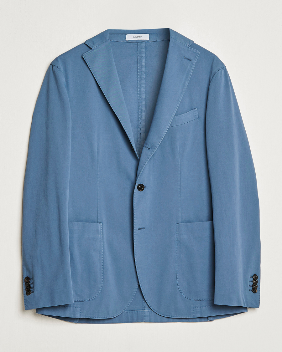 Herren | Sakkos | Boglioli | K Jacket Cotton Stretch Blazer Dusty Blue