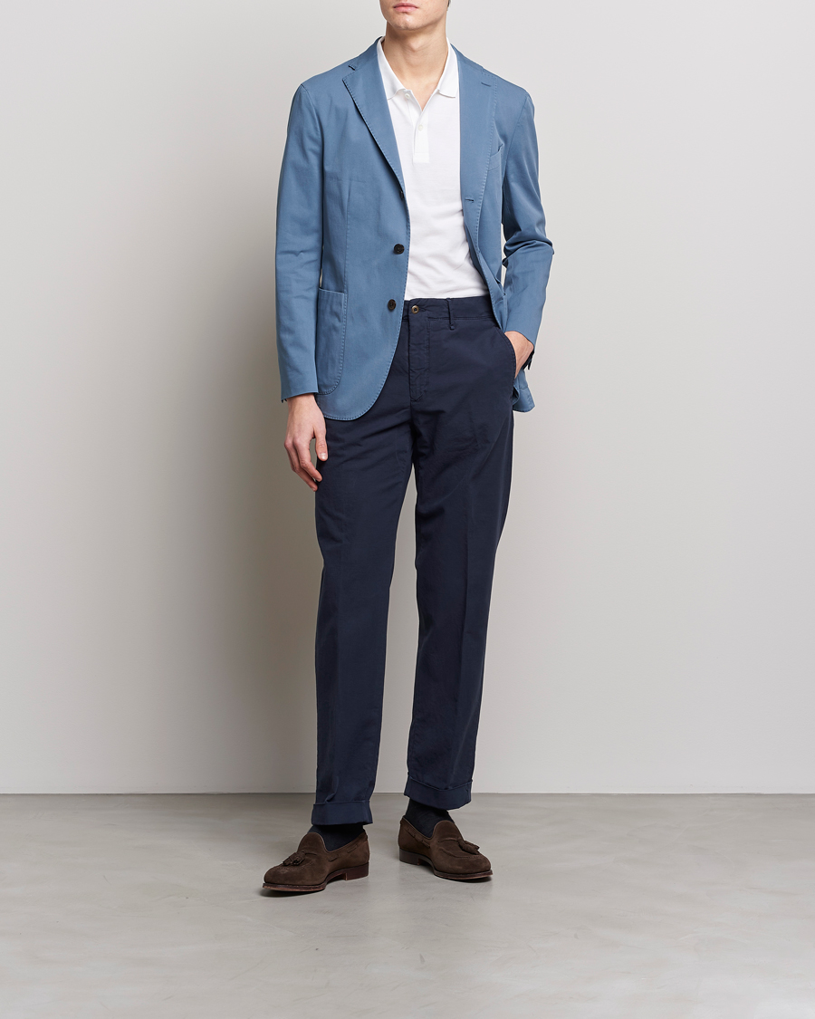 Herren | Sakkos | Boglioli | K Jacket Cotton Stretch Blazer Dusty Blue
