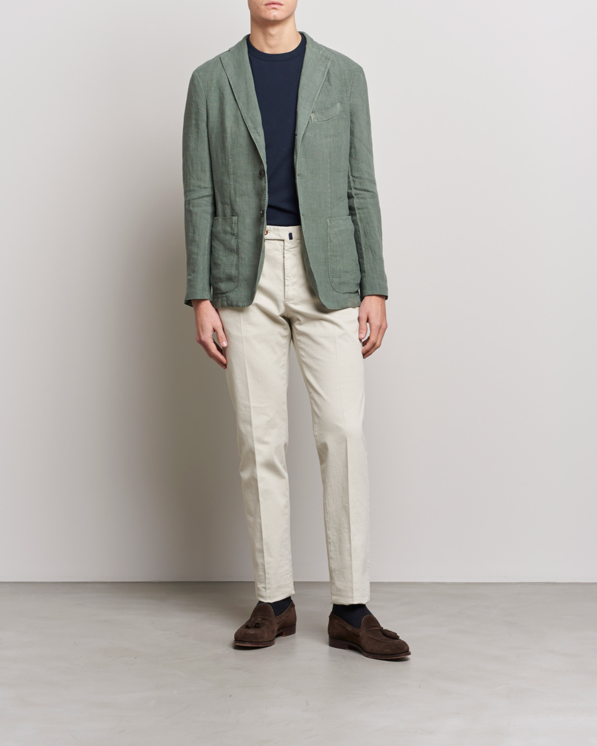 Herren | Sakkos | Boglioli | K Jacket Linen Blazer Sage Green