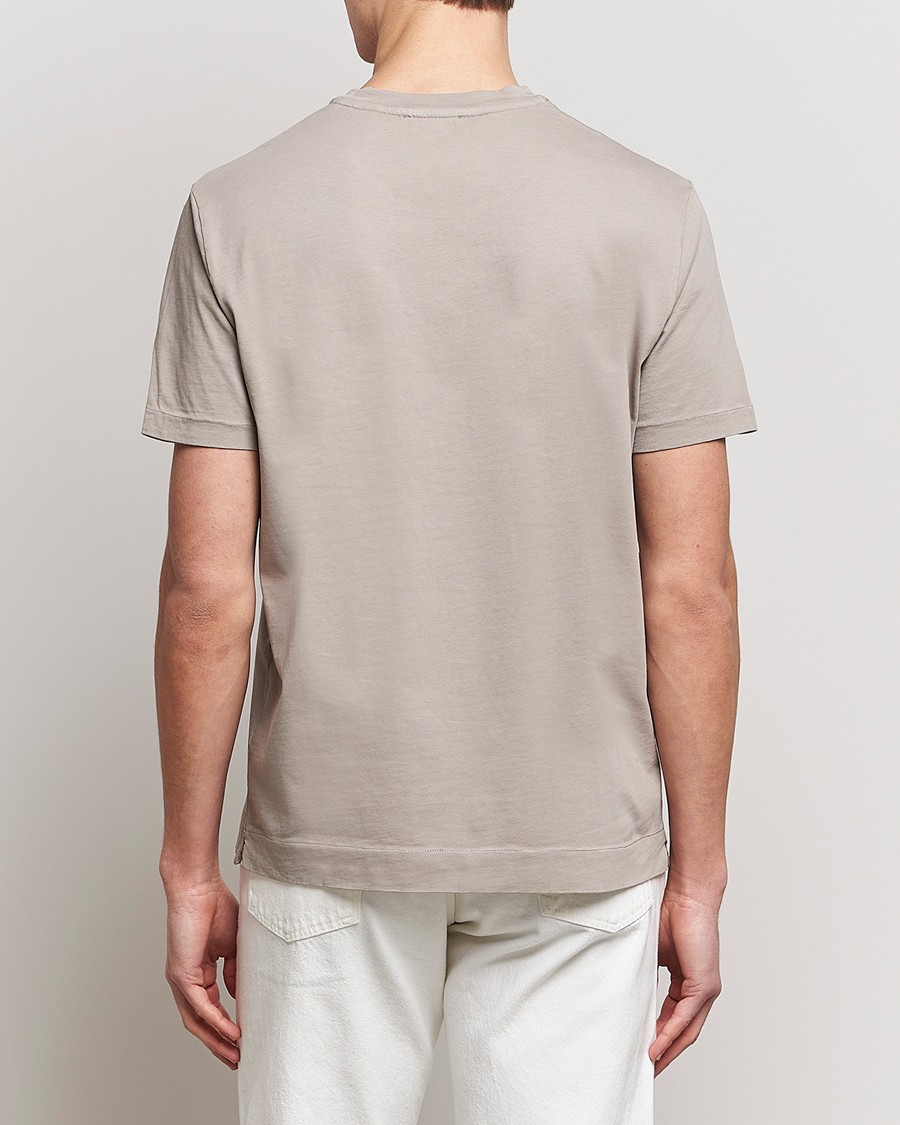 Herren | T-Shirts | Boglioli | Short Sleeve T-Shirt Washed Grey
