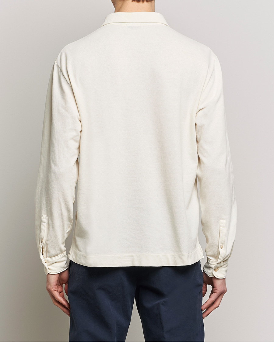 Herren | Pullover | Boglioli | Long Sleeve Polo Beige