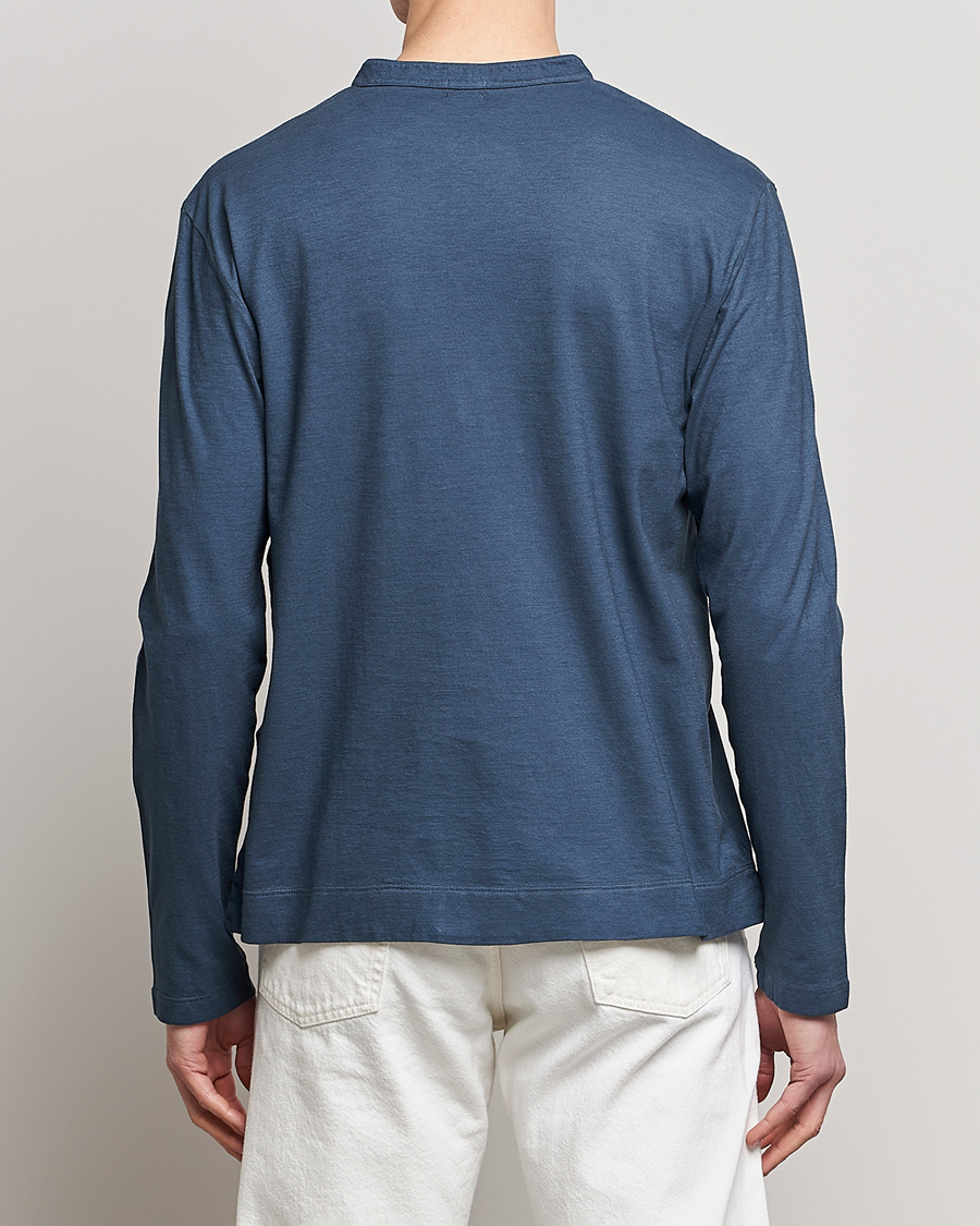 Herren | Pullover | Massimo Alba | Hawai Watercolor Henley Moon Rock