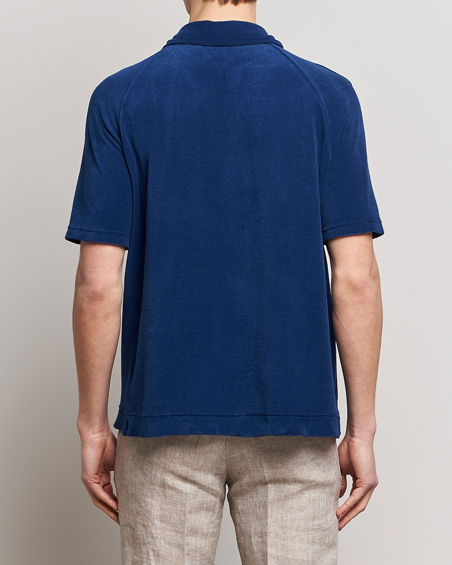 Herren | Poloshirts | Massimo Alba | Terry Polo Shirt Navy