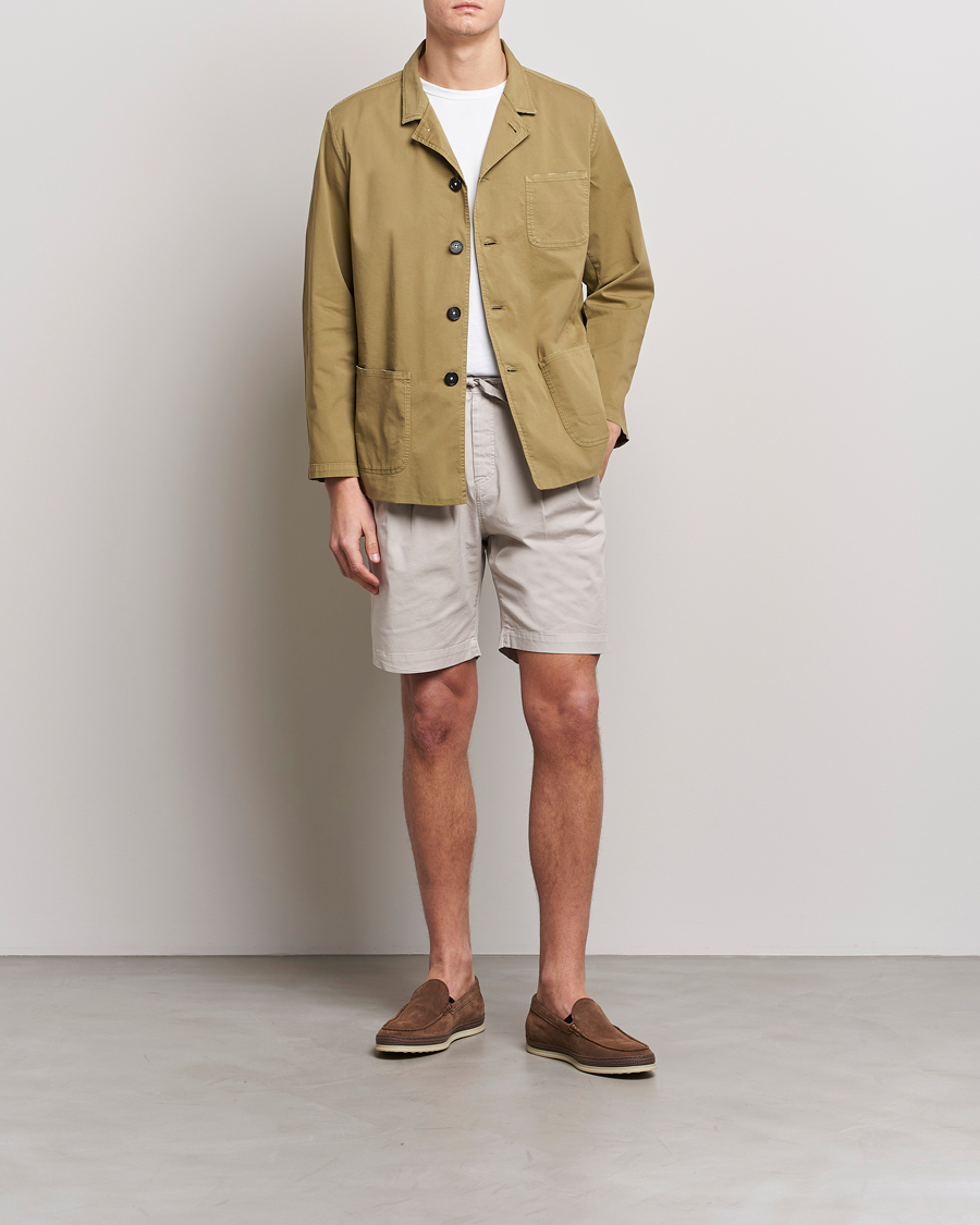 Herren | Jacken | Massimo Alba | Florida Stone Washed Shirt Jacket Green Desert