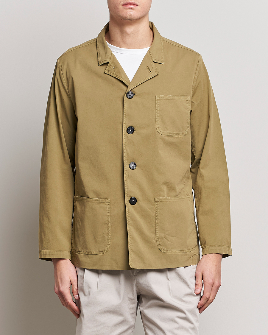 Herren | Jacken | Massimo Alba | Florida Stone Washed Shirt Jacket Green Desert
