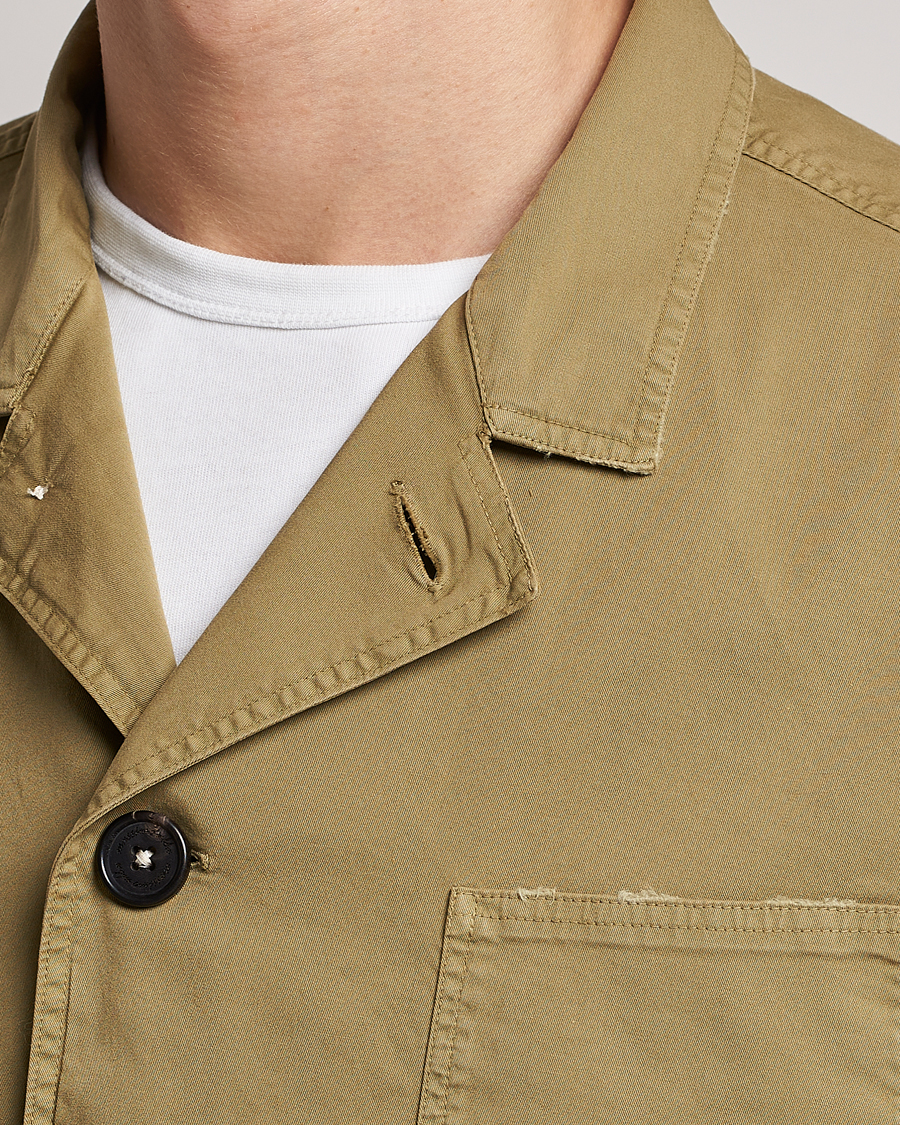 Herren | Jacken | Massimo Alba | Florida Stone Washed Shirt Jacket Green Desert