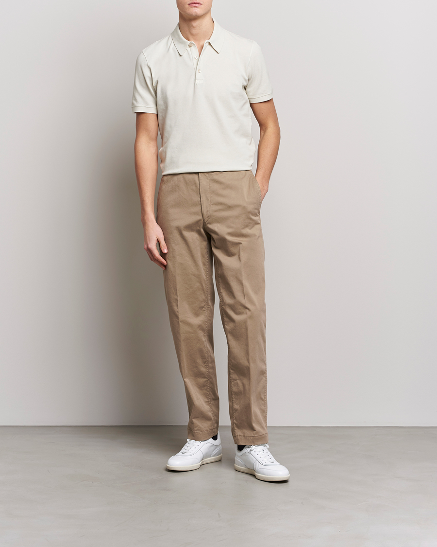 Herren | Poloshirts | Piacenza Cashmere | Portofino Short Sleeve Polo Off White