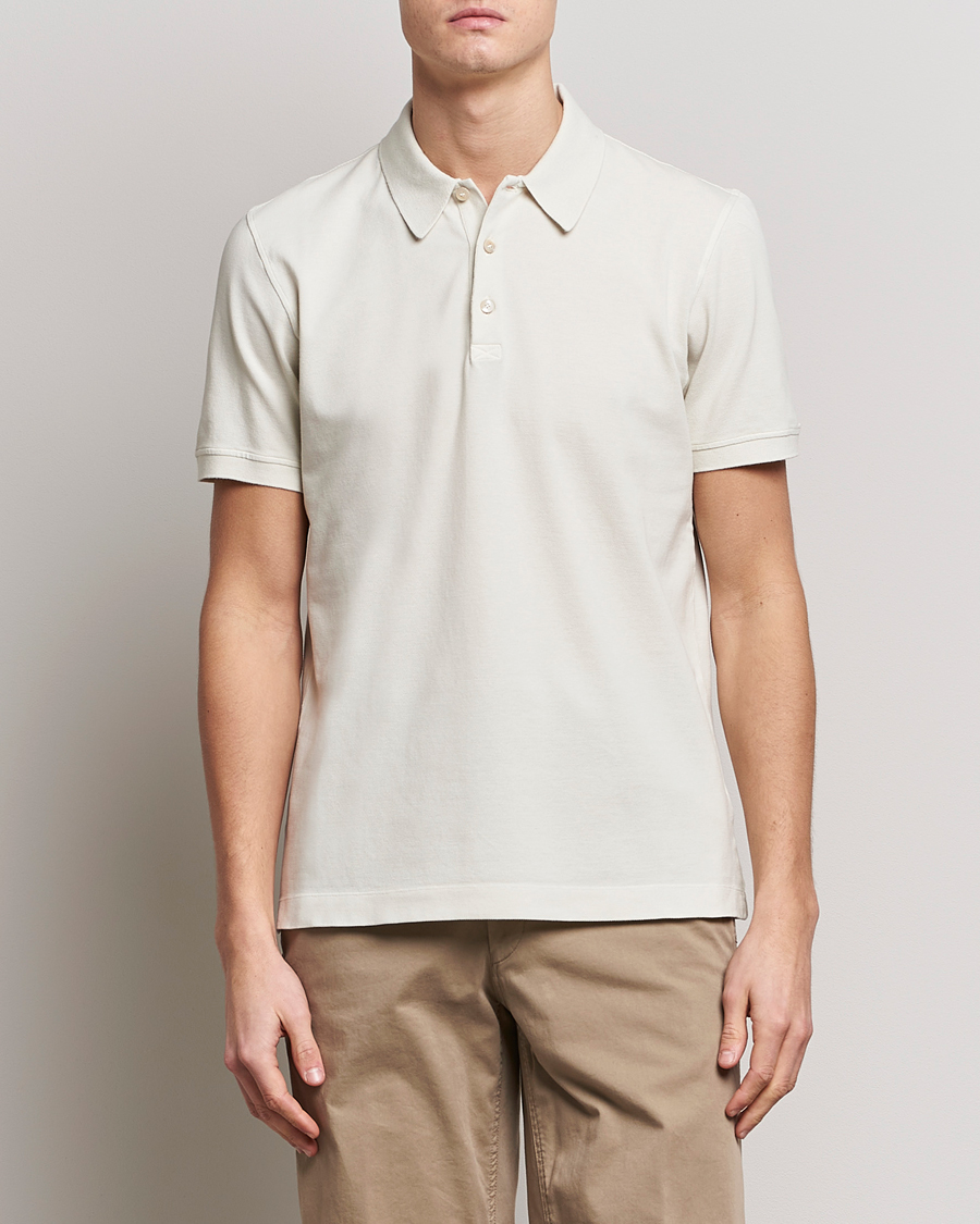 Herren | Poloshirts | Piacenza Cashmere | Portofino Short Sleeve Polo Off White
