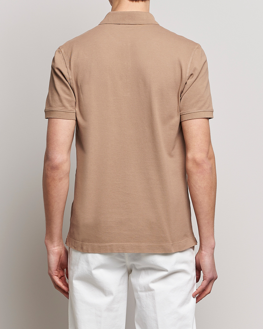 Herren | Poloshirts | Piacenza Cashmere | Portofino Short Sleeve Polo Beige