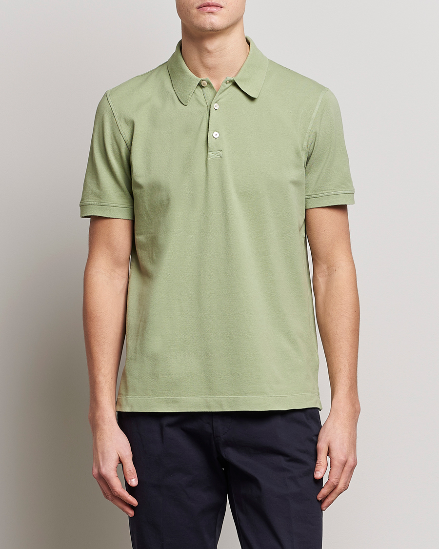 Herren | Poloshirts | Piacenza Cashmere | Portofino Short Sleeve Polo Mint