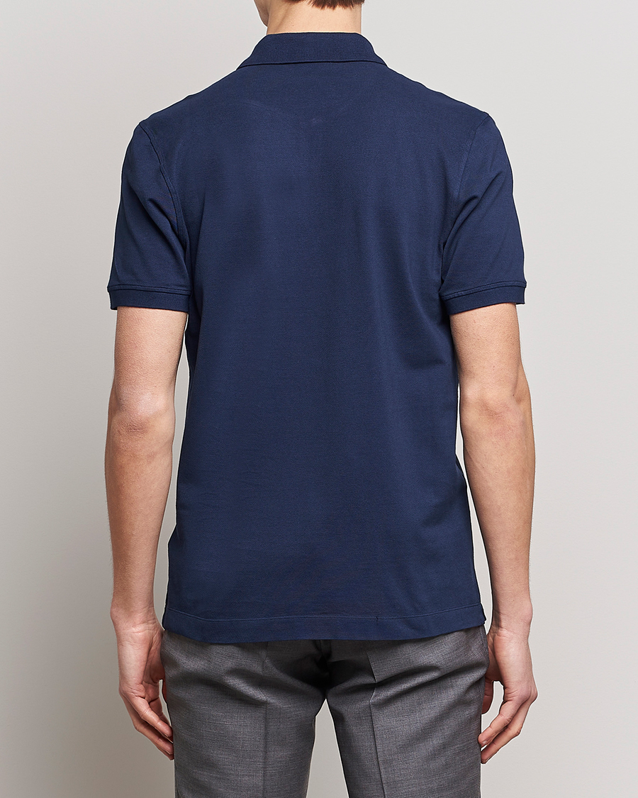 Herren | Poloshirts | Piacenza Cashmere | Portofino Short Sleeve Polo Navy