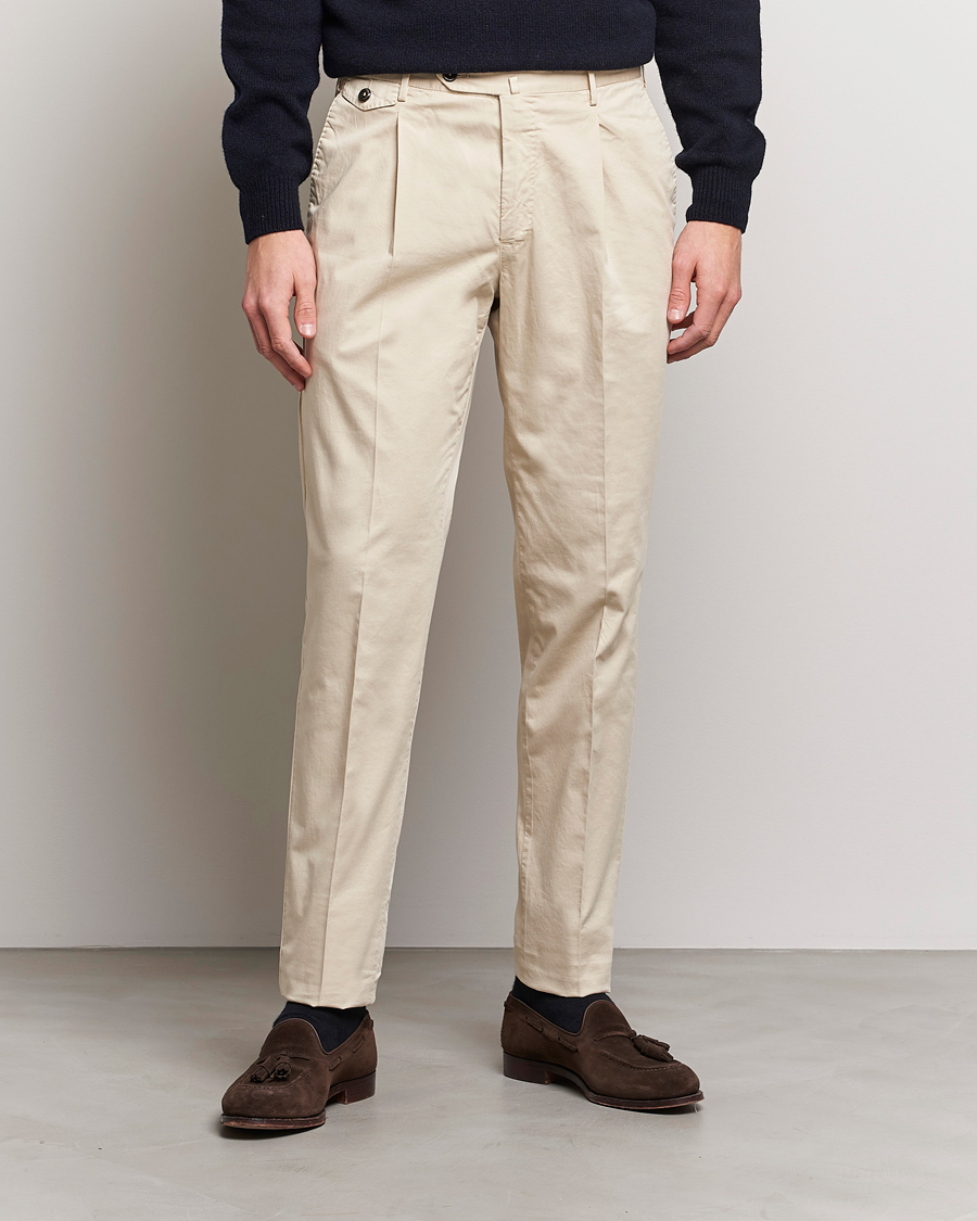 Herren | Hosen | PT01 | Gentleman Fit Cotton Stretch Chinos Light Beige
