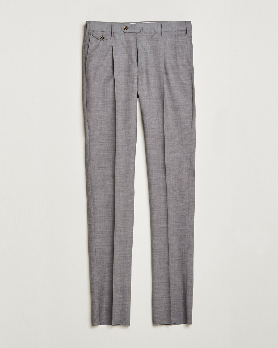 Herren | Hosen | PT01 | Gentleman Fit Wool Trousers Light Grey
