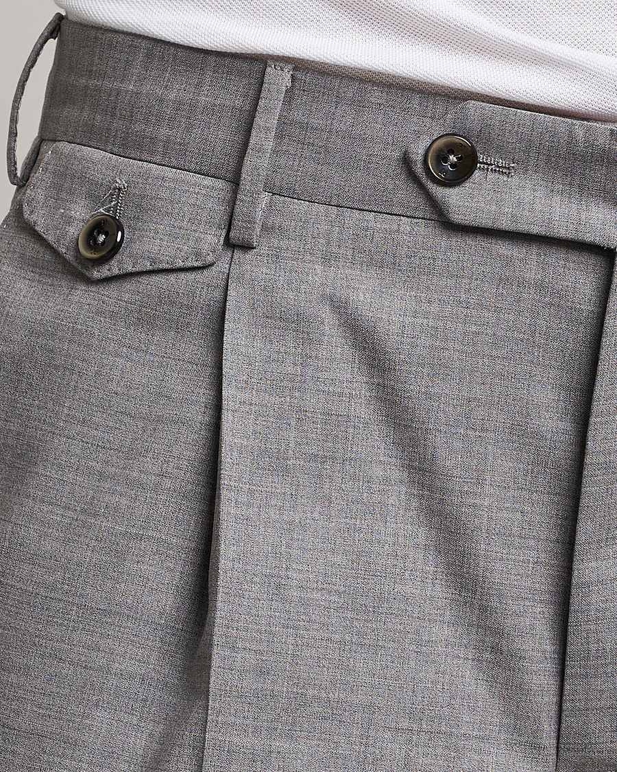 Herren | Hosen | PT01 | Gentleman Fit Wool Trousers Light Grey