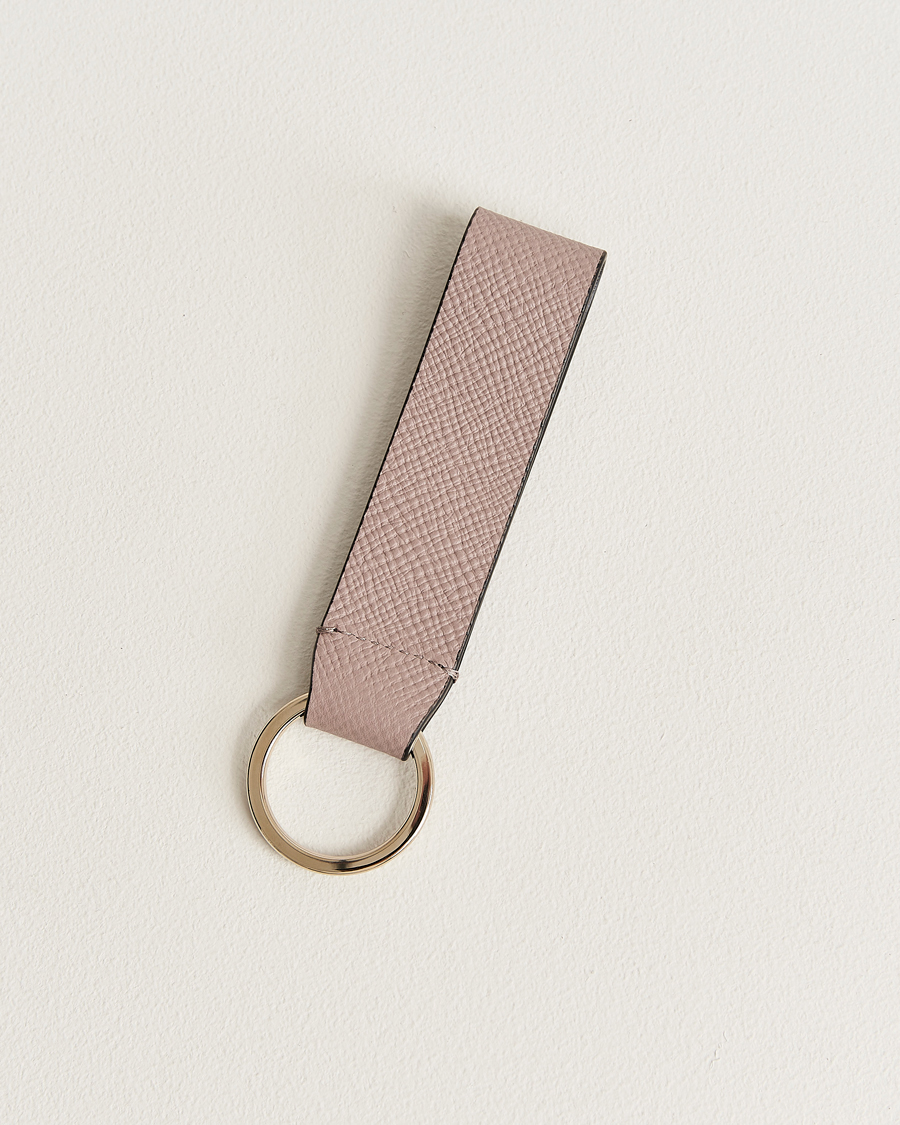 Herren | Schlüsselringe | Smythson | Panama Leather Keyring Taupe