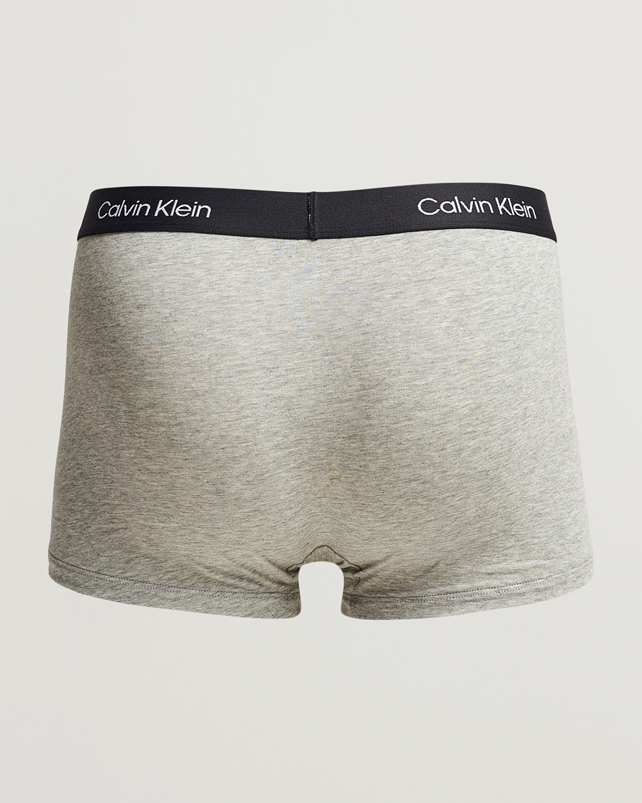 Herren | Unterhosen | Calvin Klein | Cotton Stretch Trunk 3-pack Grey/White/Black