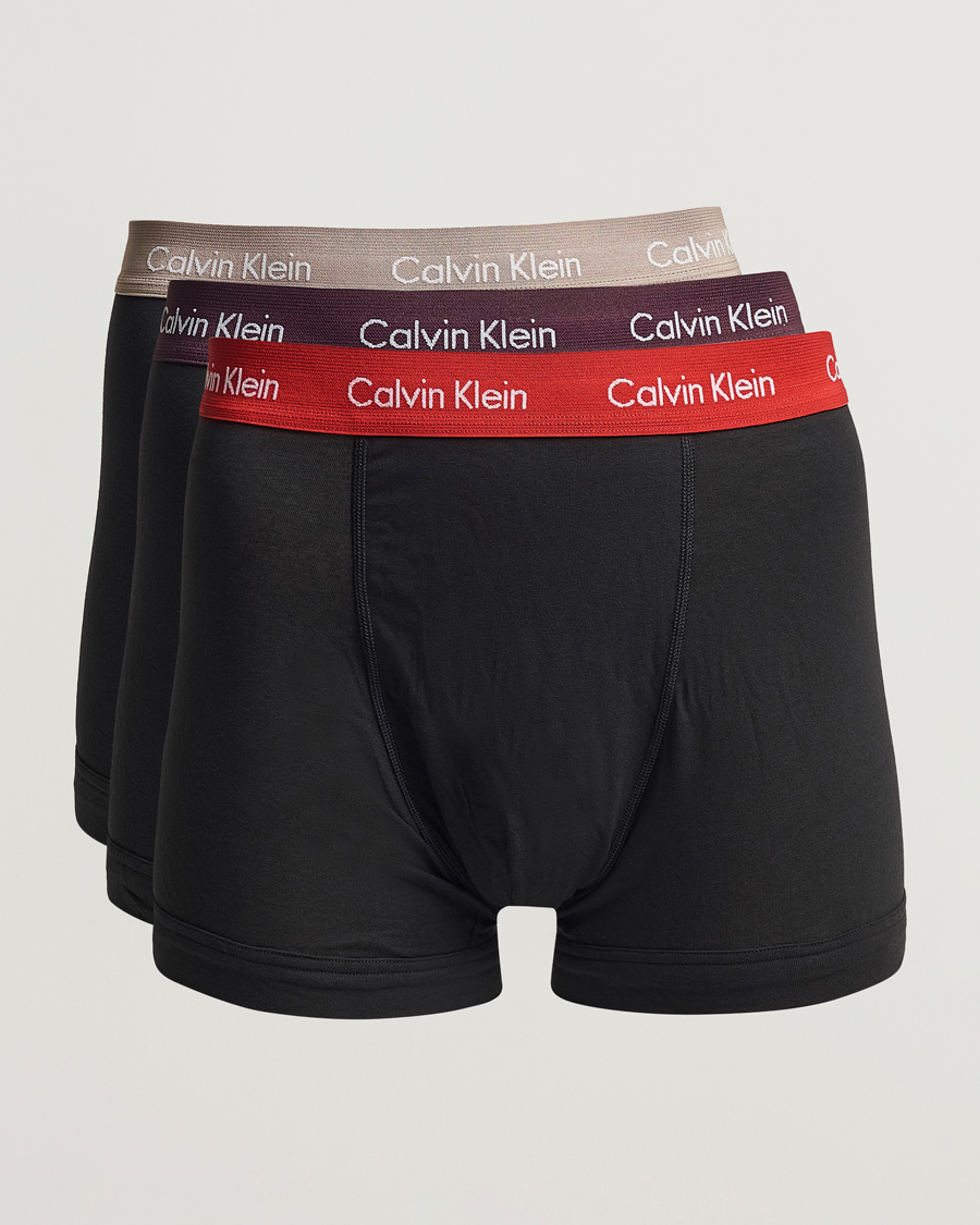 Herren | Unterwäsche | Calvin Klein | Cotton Stretch Trunk 3-Pack Black