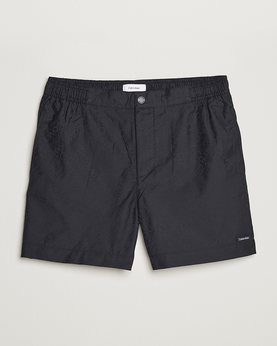 Herren | Badehosen | Calvin Klein | Tailored Monogram Swimshorts Black