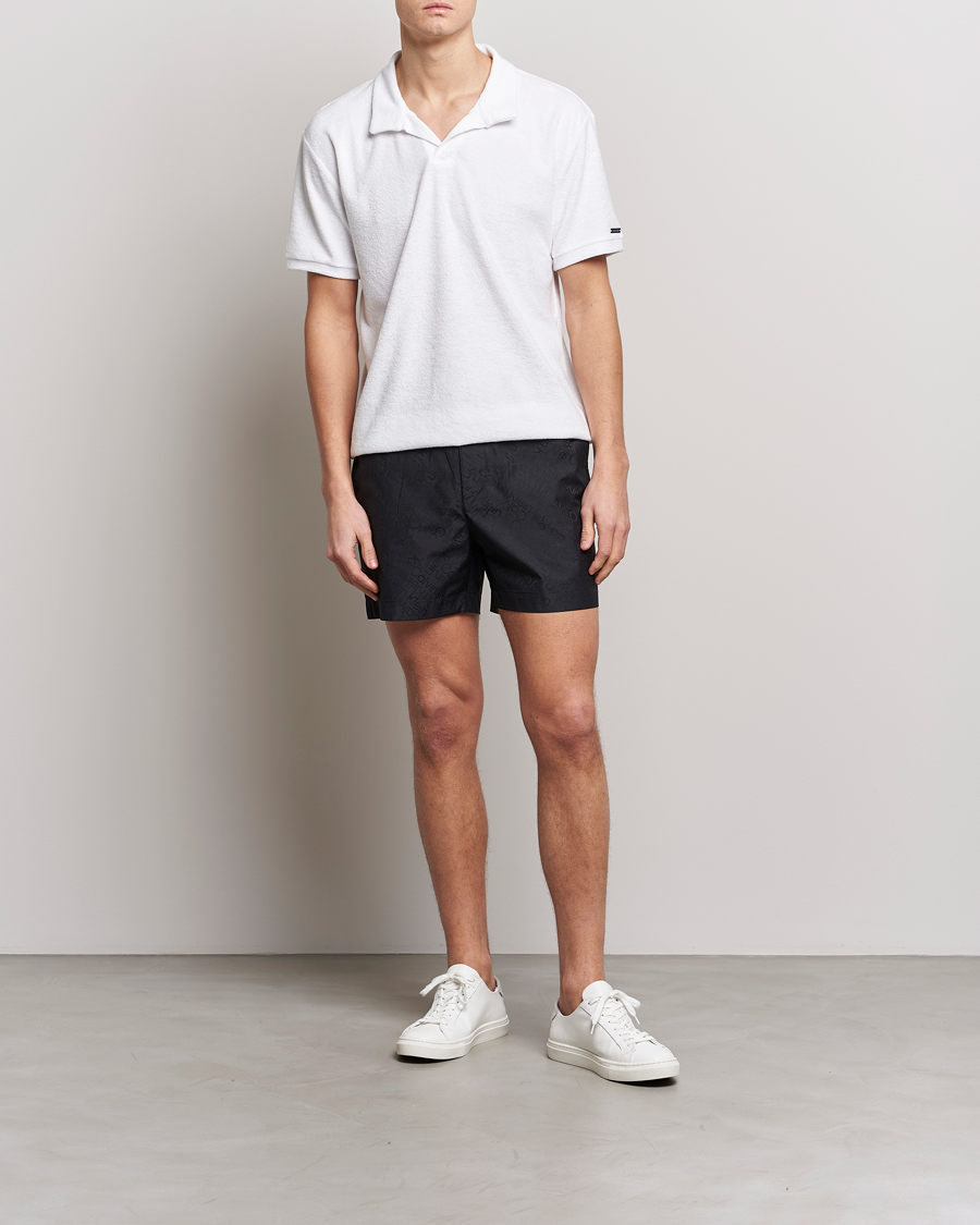 Herren | Badehosen | Calvin Klein | Tailored Monogram Swimshorts Black