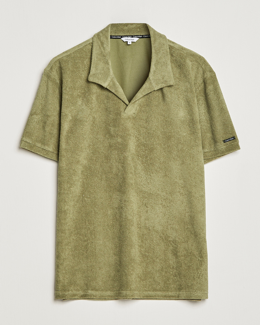 Herren | Poloshirts | Calvin Klein | Terry Polo Delta Green