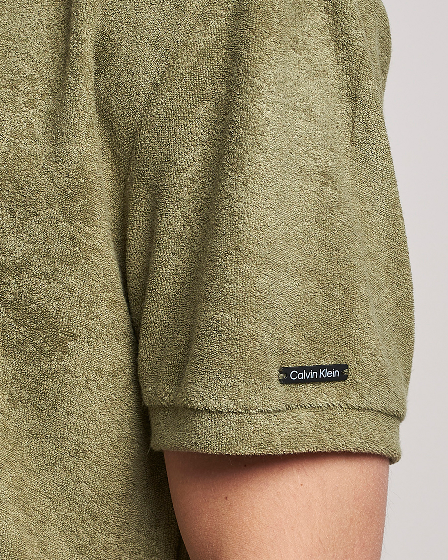 Herren | Poloshirts | Calvin Klein | Terry Polo Delta Green