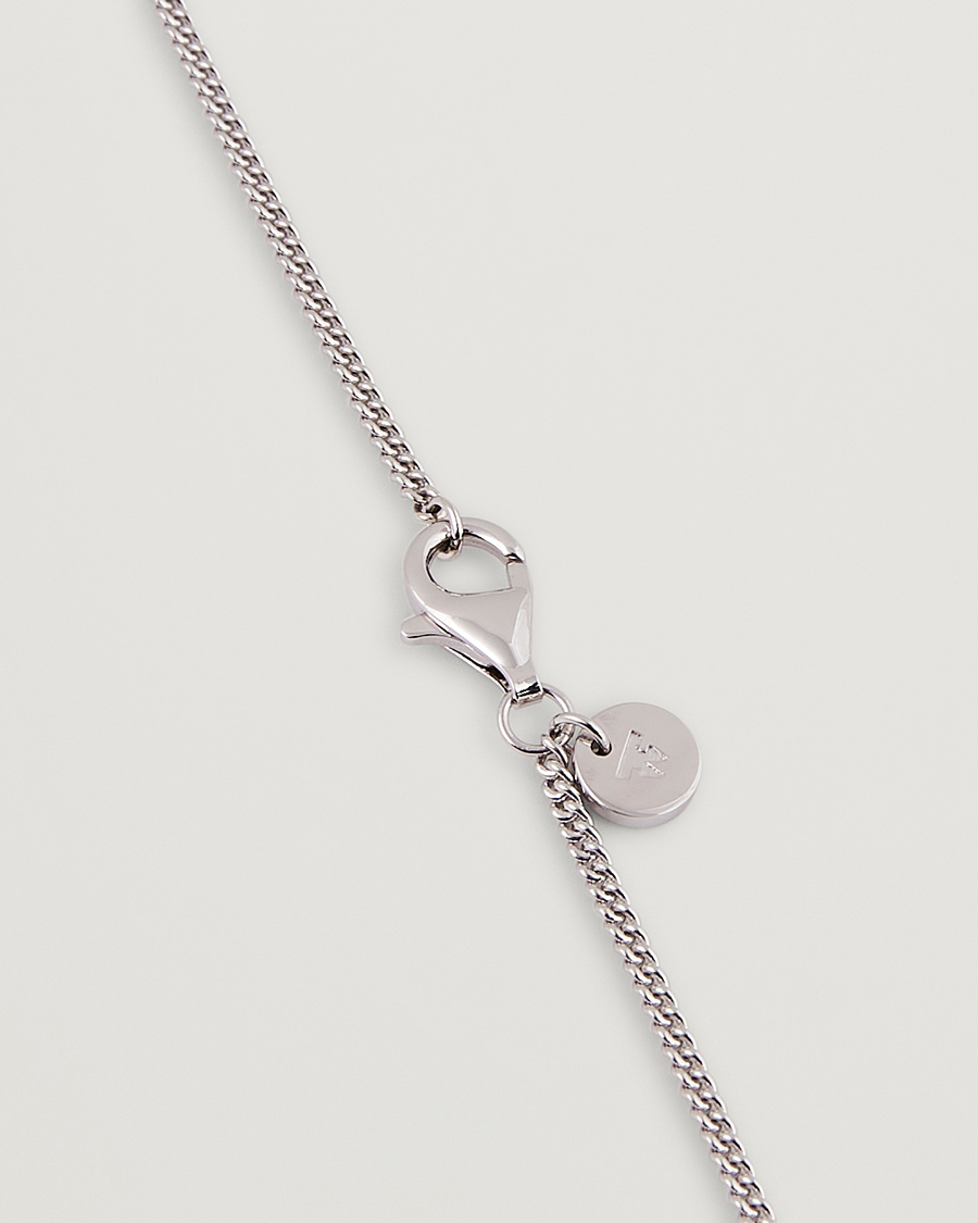 Herren | Tom Wood Mined Cube Pendant Necklace Silver/Black | Tom Wood | Mined Cube Pendant Necklace Silver/Black