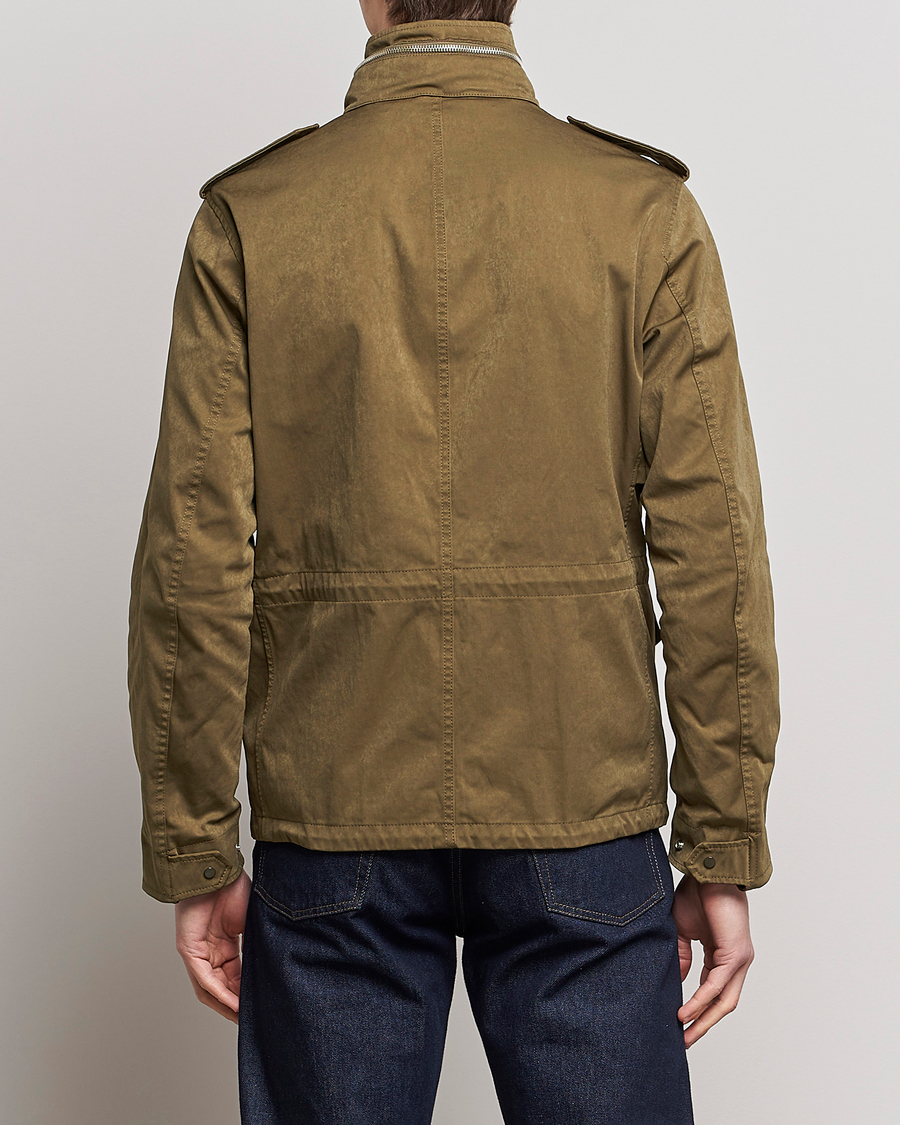 Herren | Jacken | Ten c | 9 oz OJJ Piece Dyed Short Field Jacket Olive