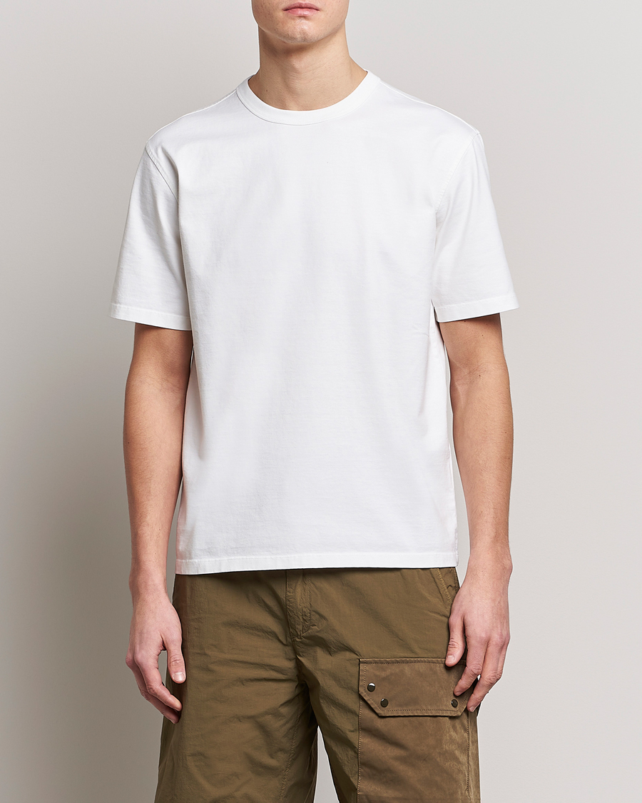 Herren | T-Shirts | Ten c | Garment Dyed Cotton Jersey T-Shirt White