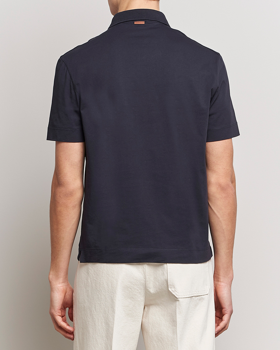 Herren | Poloshirts | Zegna | Cotton Jersey Polo Navy