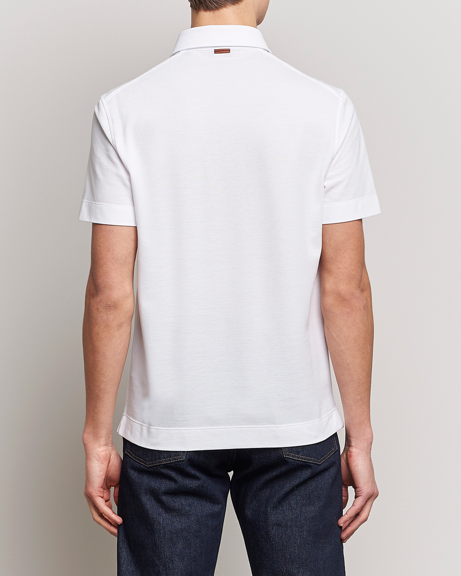 Herren | Poloshirts | Zegna | Short Sleeve Pocket Polo White