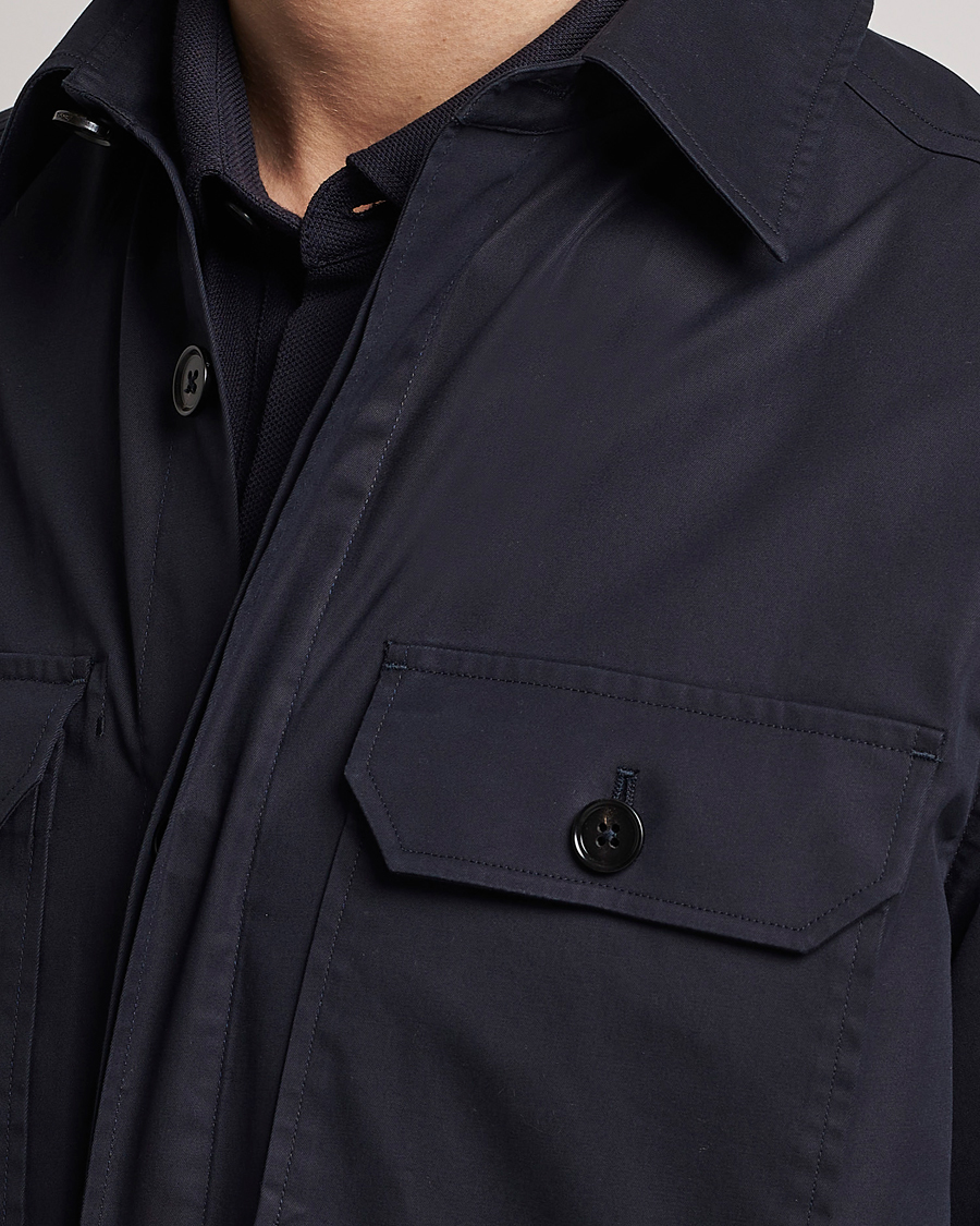 Herren | Hemden | Zegna | Premium Cotton Overshirt Navy