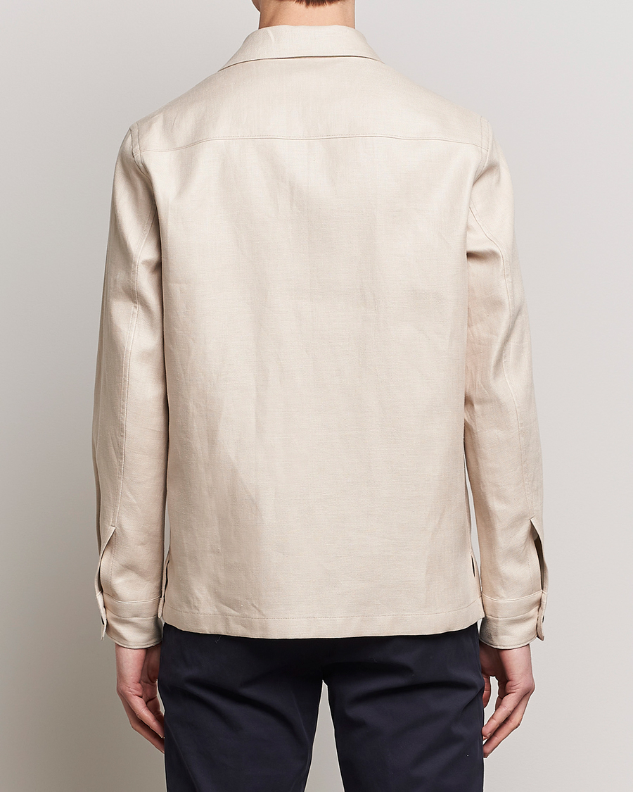 Herren | Hemden | Zegna | Linen Shirt Jacket Beige