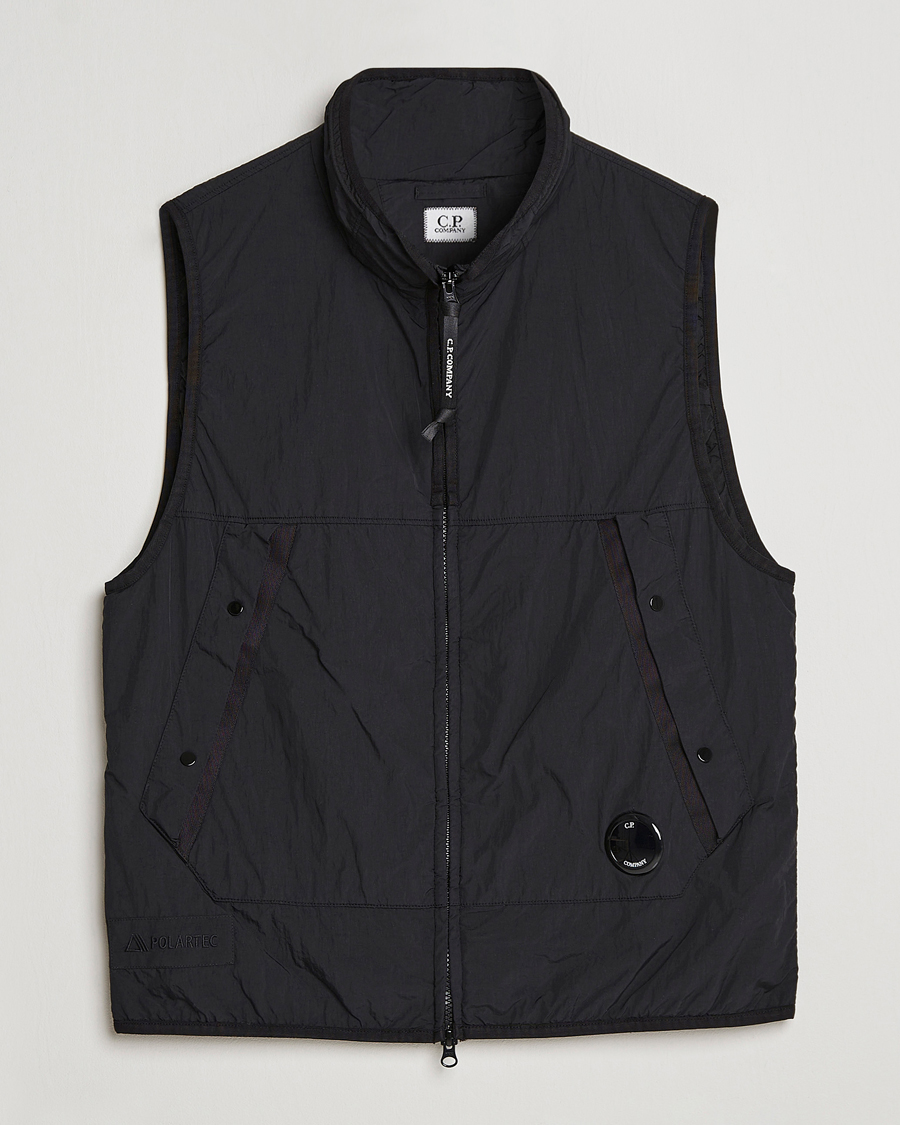 Herren | C.P. Company Polartek G.D.P.Nylon Vest Black | C.P. Company | Polartek G.D.P.Nylon Vest Black