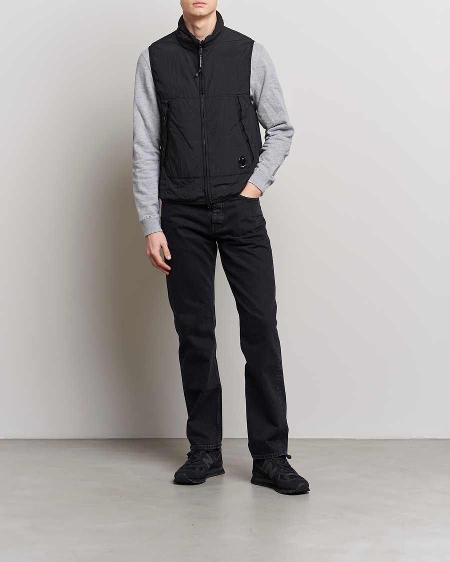 Herren | C.P. Company Polartek G.D.P.Nylon Vest Black | C.P. Company | Polartek G.D.P.Nylon Vest Black