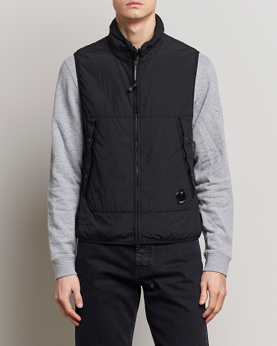 Herren | C.P. Company Polartek G.D.P.Nylon Vest Black | C.P. Company | Polartek G.D.P.Nylon Vest Black