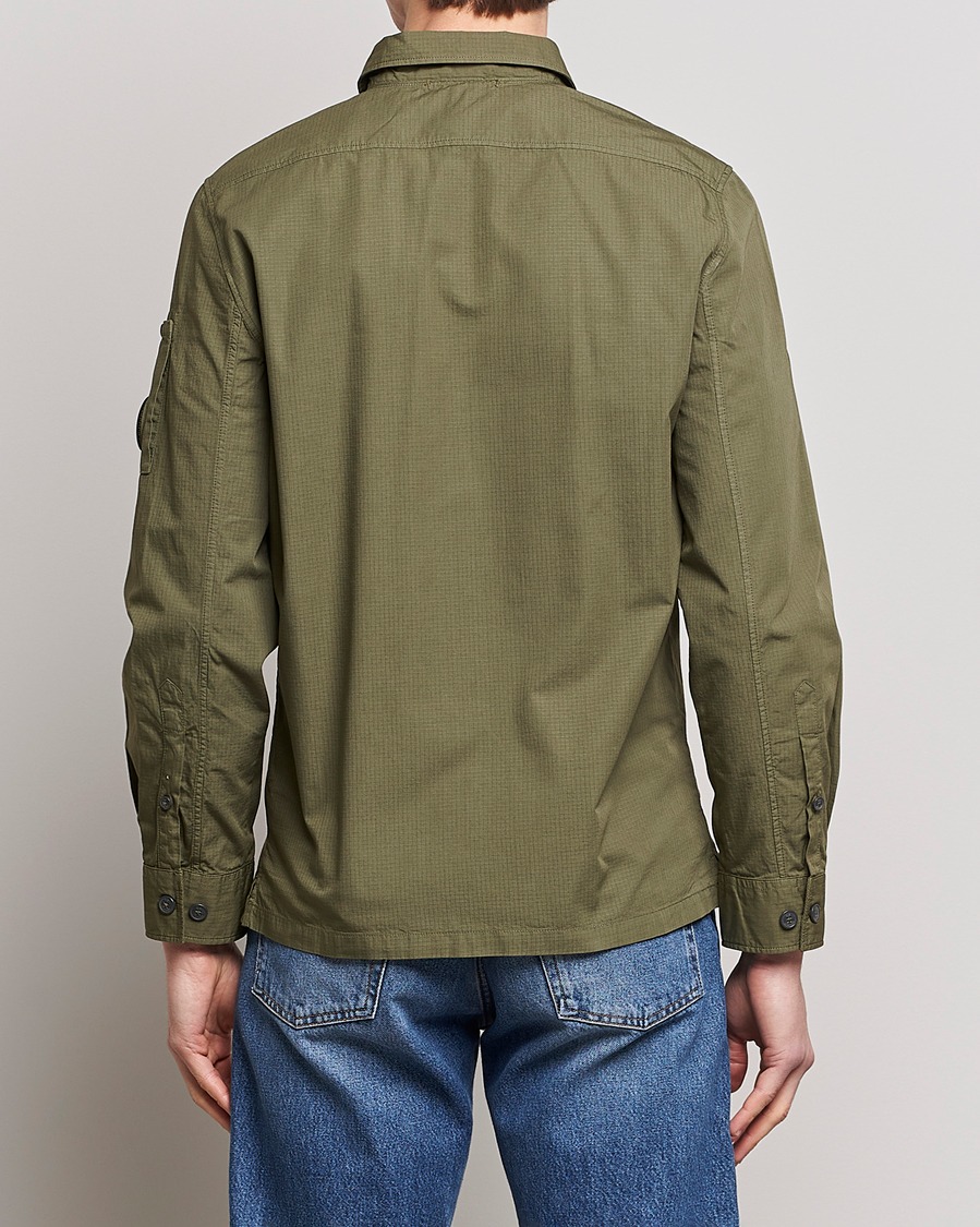 Herren | Hemden | C.P. Company | Cotton Rip Stop Overshirt Green
