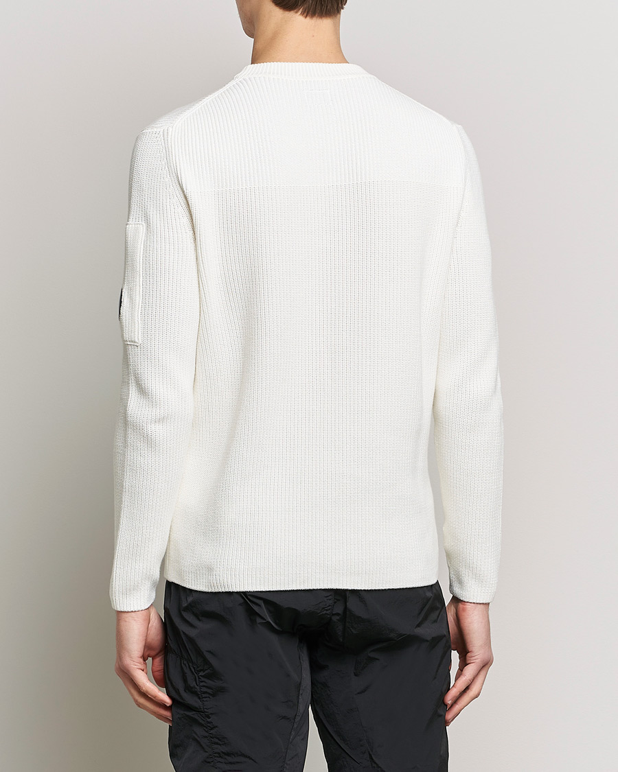 Herren | Pullover | C.P. Company | Sea Island Knitted Cotton Crew Neck White