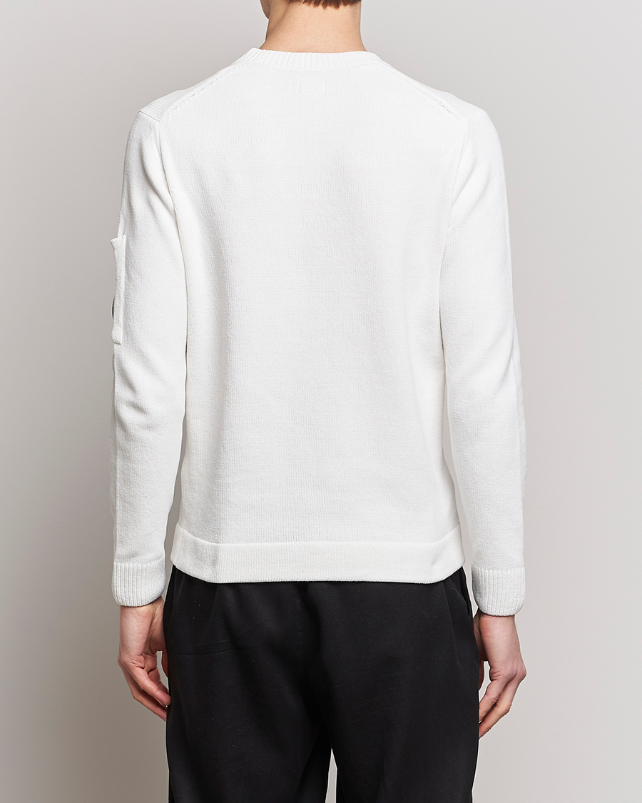 Herren | Pullover | C.P. Company | Cotton Chenille Crew Neck White
