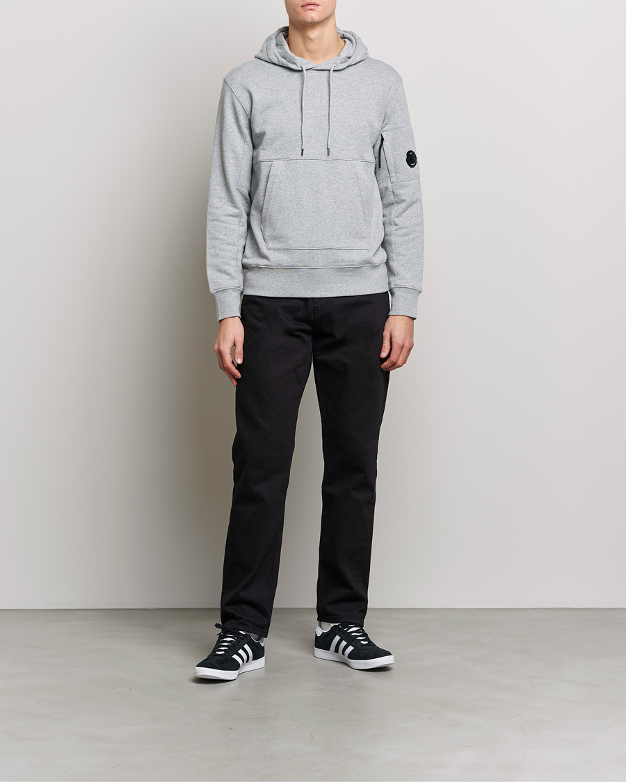 Herren | Pullover | C.P. Company | Diagonal Raised Fleece Hooded Lens Sweatshirt Grey