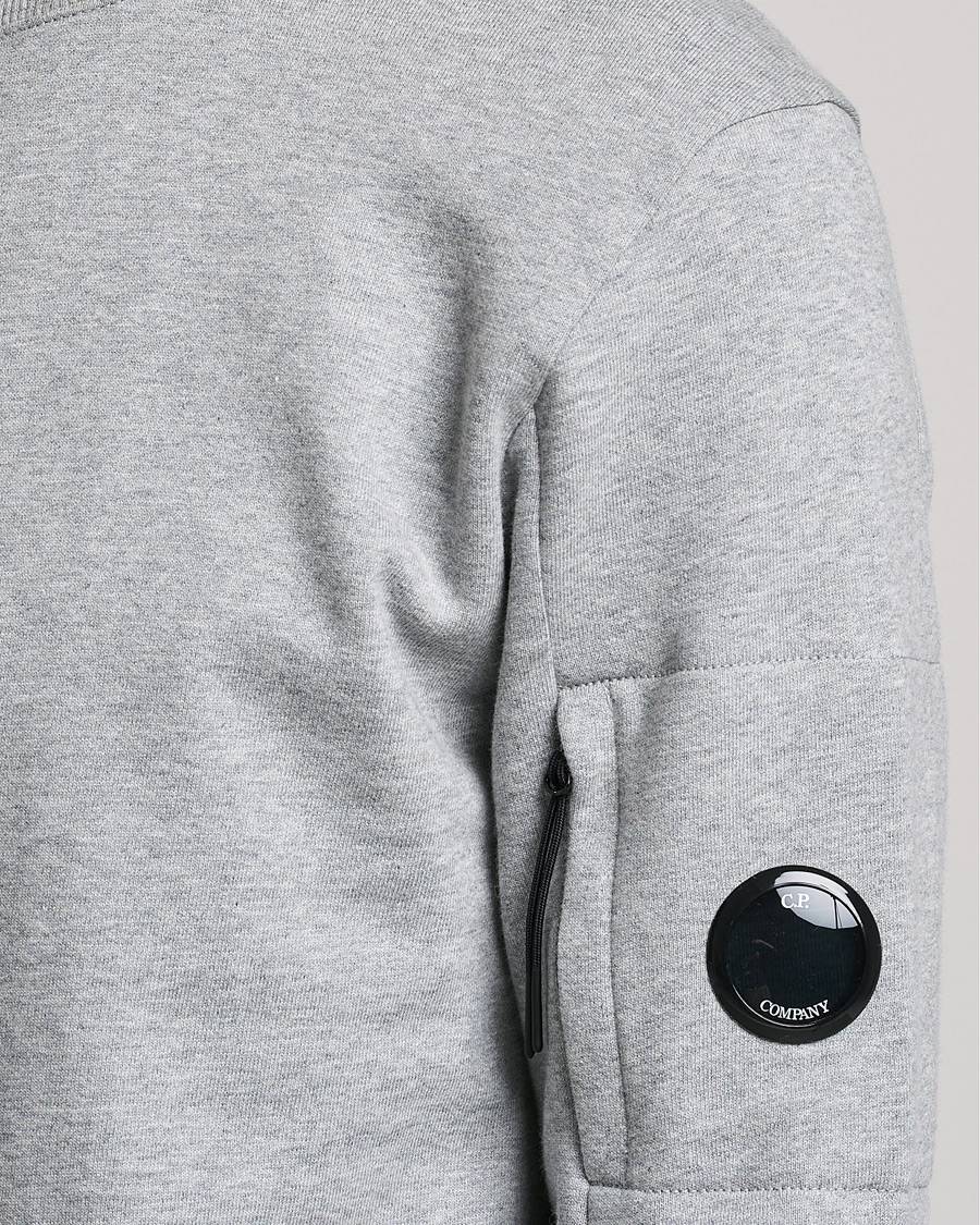 Herren | Pullover | C.P. Company | Diagonal Raised Fleece Lens Sweatshirt Grey