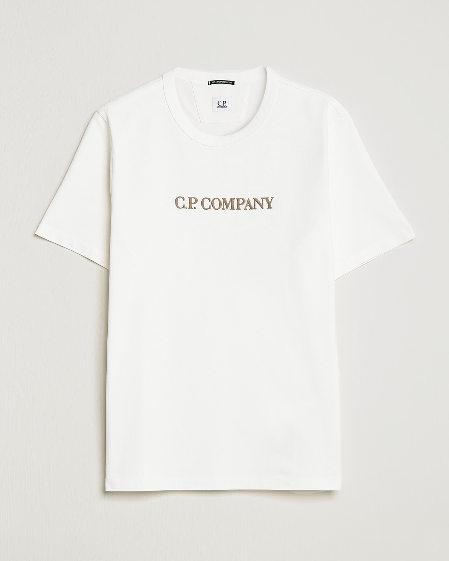 Herren | T-Shirts | C.P. Company | Heavy Mercerized Cotton Logo Tee White
