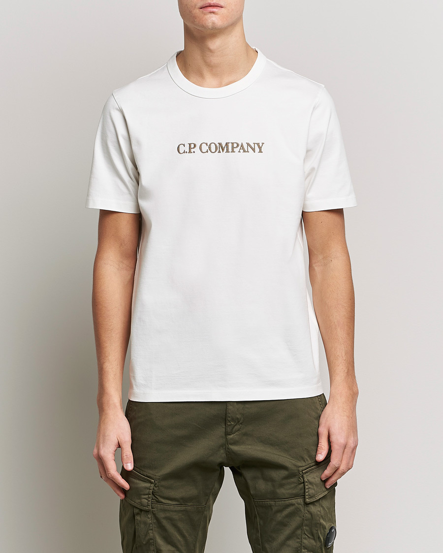 Herren | T-Shirts | C.P. Company | Heavy Mercerized Cotton Logo Tee White