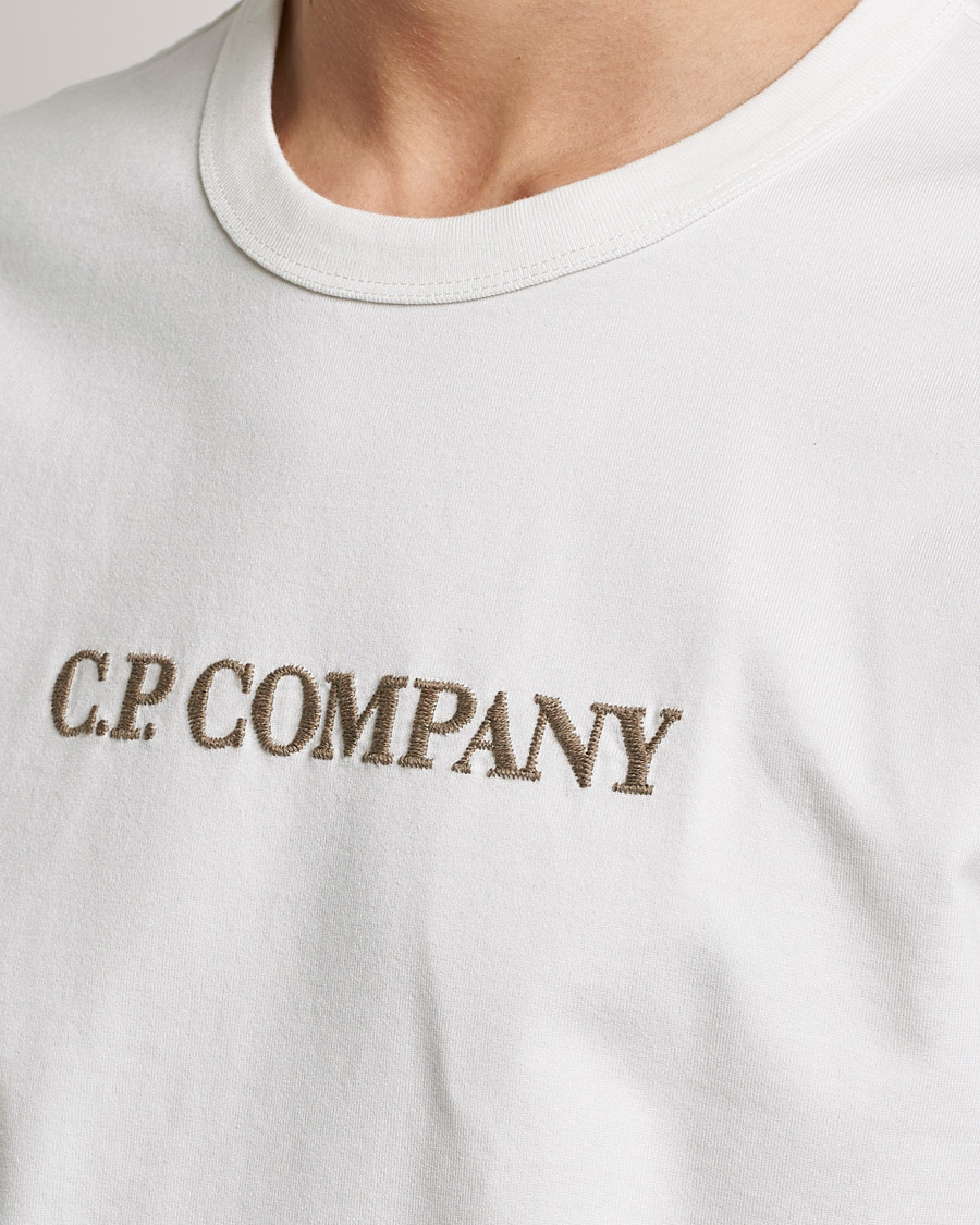 Herren | T-Shirts | C.P. Company | Heavy Mercerized Cotton Logo Tee White