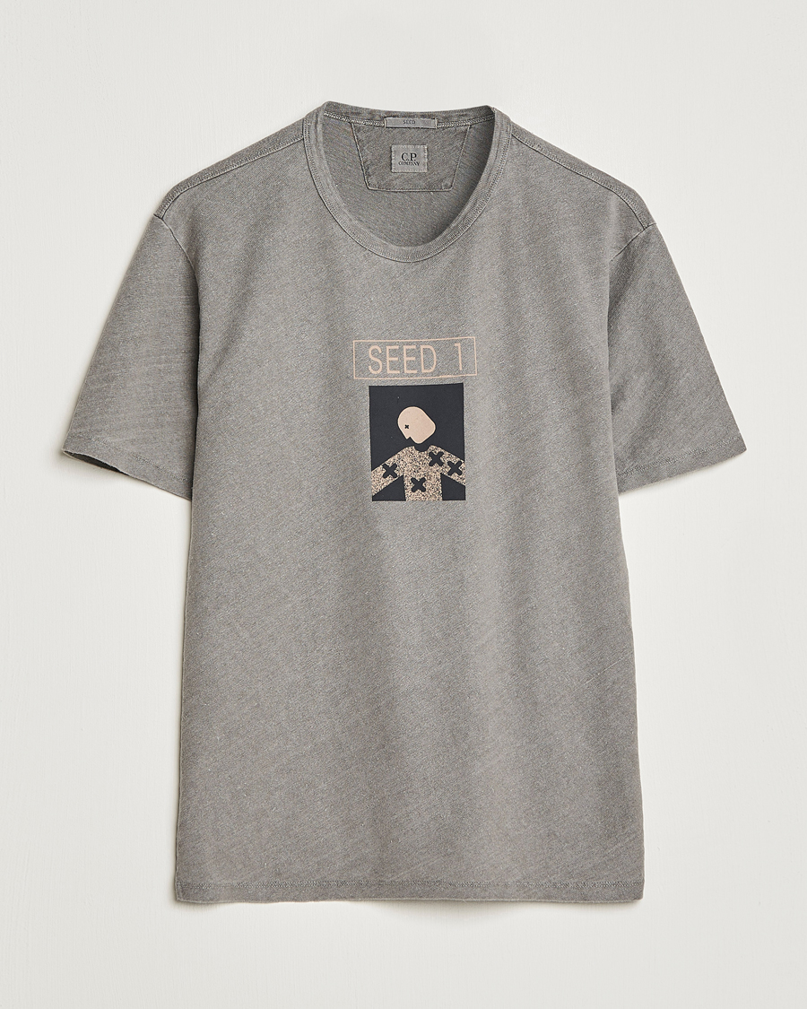 Herren | T-Shirts | C.P. Company | Seed Recycled Hemp T-Shirt Grey