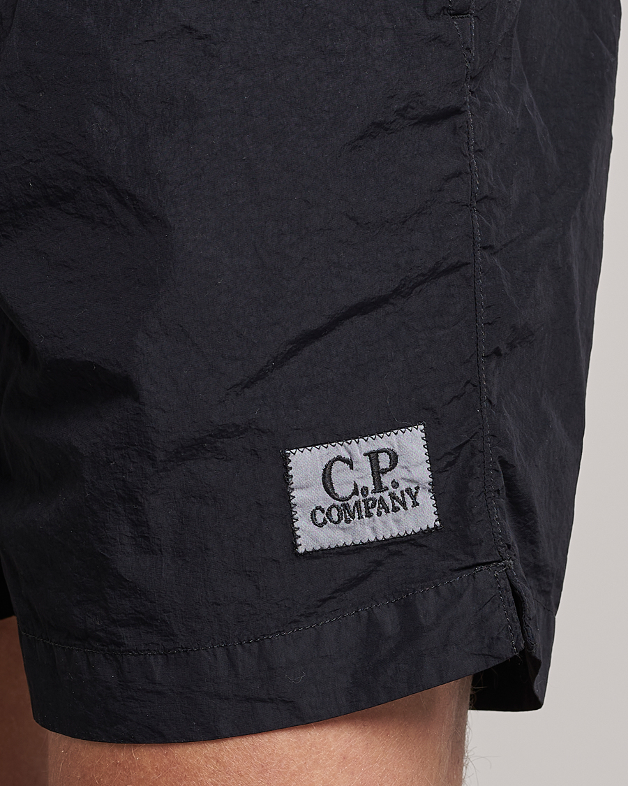 Herren | Badehosen | C.P. Company | Flatt Nylon Garment Dyed Swimshorts Black