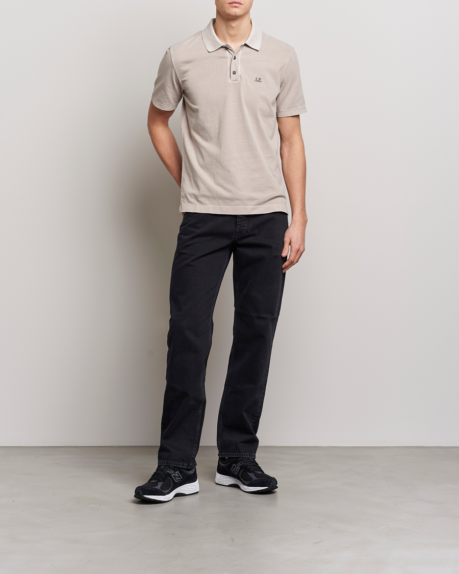 Herren | Poloshirts | C.P. Company | Old Dyed Cotton Jersey Polo Grey