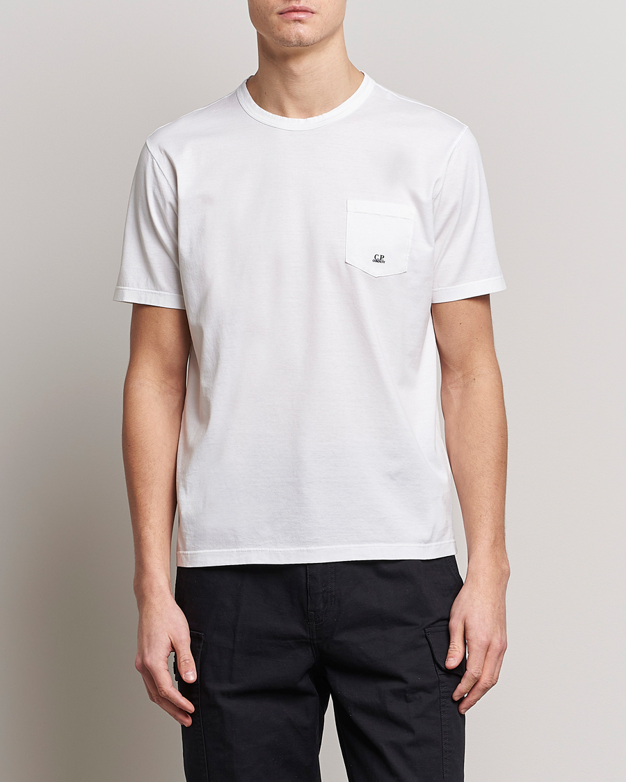 Herren | T-Shirts | C.P. Company | Mercerized Cotton Pocket T-Shirt White