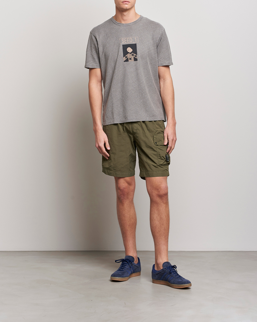 Herren | Shorts | C.P. Company | Flatt Nylon Garment Dyed Shorts Olive