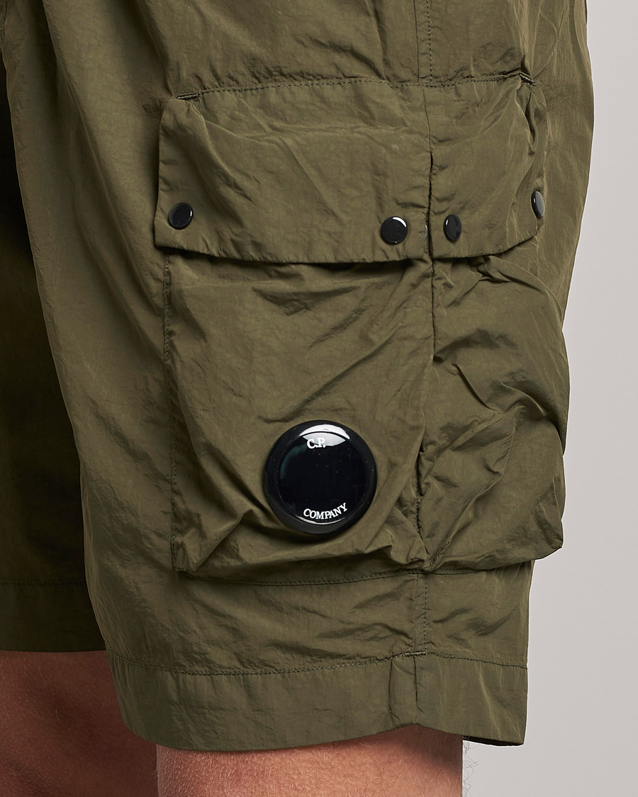 Herren | Shorts | C.P. Company | Flatt Nylon Garment Dyed Shorts Olive
